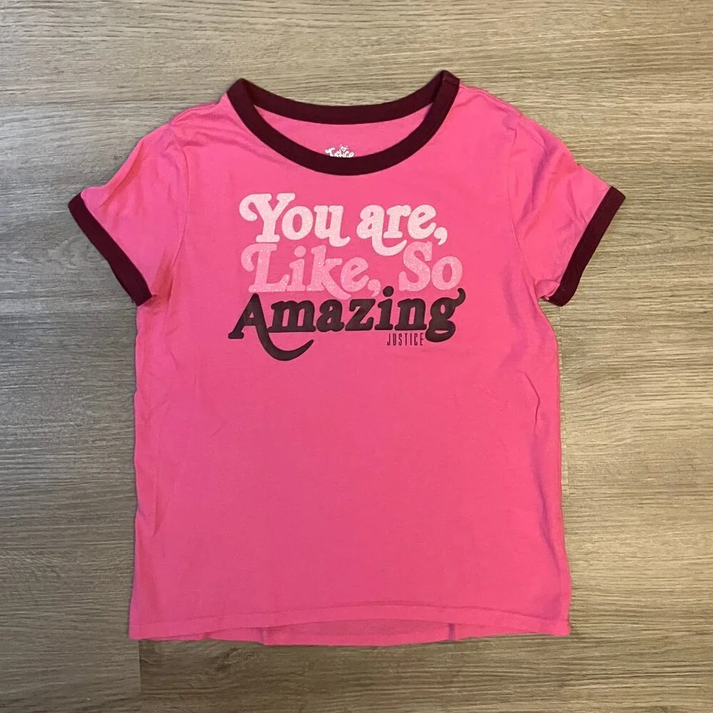 10 Girl Justice Ringer Short-Sleeve T-shirts